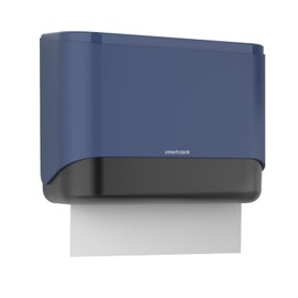 interhasa! Commercial Paper Towel Dispenser Wall Mounted, Hand Towel Dispenser Large Capacity Tissue Box C-Fold Paper Towel Holder for Bathroom Kitchen Restaurants Hotel (Blue)