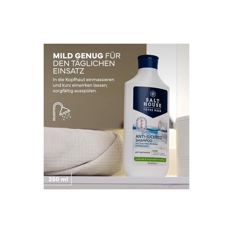 Salthouse Dead Sea anti itch shampoo, 250 ml
