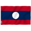 ANLEY Fly Breeze 3x5 Feet Laos Flag - Vivid Color