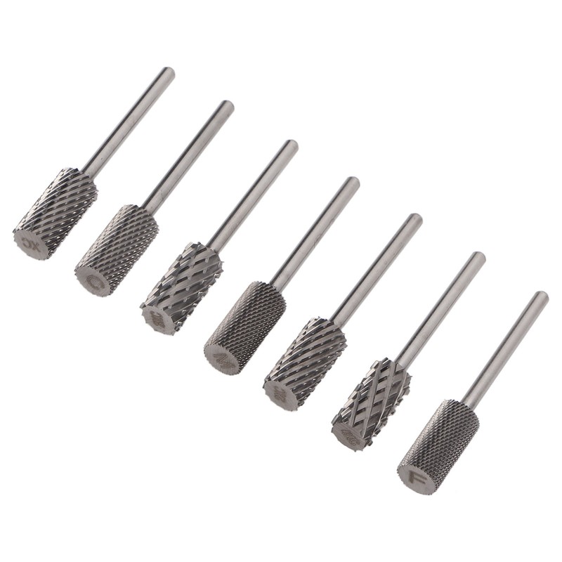 7pcs Nail Grinding Bits Professional Portable Nail Gel Removal Tungsten