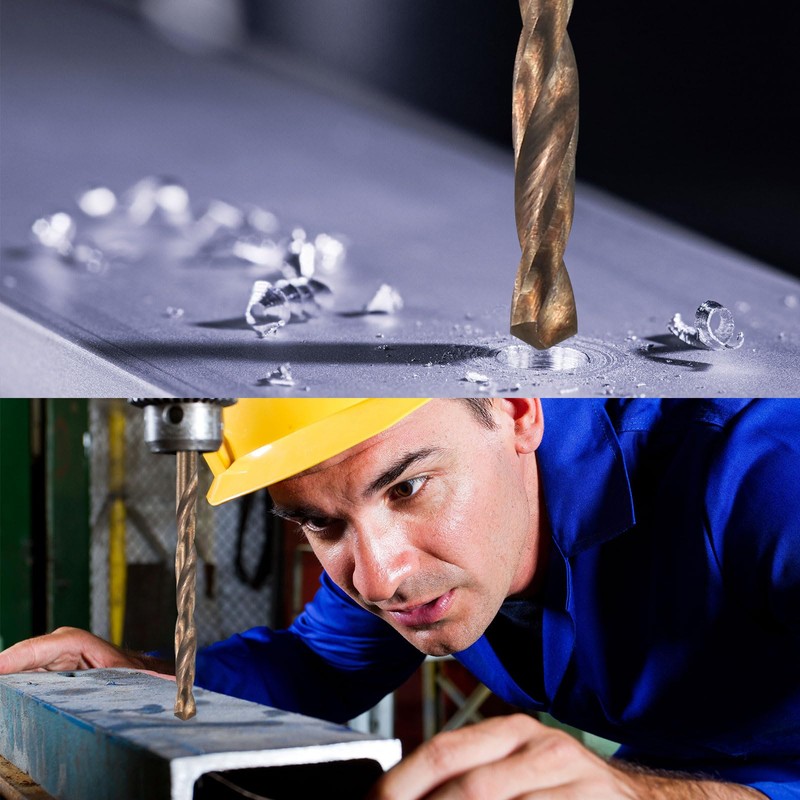 sourcing map Tap and Drill Bit Set, 2pcs M5 x