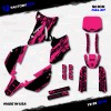 Factory EFX Black & Pink Slick Racing Graphics kit fits
