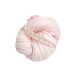 Honra Newborn Photography Wraps Baby Posing Props Stretch Fabric for Professional Photoshoot (Backdrop with Wrap, Light Pink)
