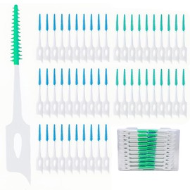 300 cepillos interdentales de doble uso, silicona suave, púas dentales desechables, púas de hilo dental de primera calidad para una limpieza eficaz