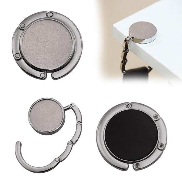 QEEROYO 2Pcs Handbag Hooks for Tables, Folding Purse Hook Hangers,