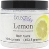 All Natural Lemon Bath Salts by Eclectic Lady, 16 ounces