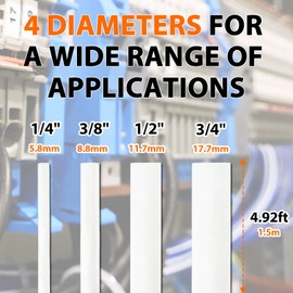 Label KINGDOM HSe-221 Heat Shrink Label Compatible with Brother P Touch Heat Shrink Tubing Label HSe221 8.8mm TZe Shrink Black on White for Wire Cable for Brother PT-P710BT E300 E500 P900, 3-Pack