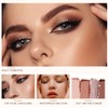KXmzeG Matte Shimmer Eyeshadow Palette, 6 Color Glitter High Pigment