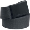 Urban Classics Canvas Belt, Charcoal/Black, One Size