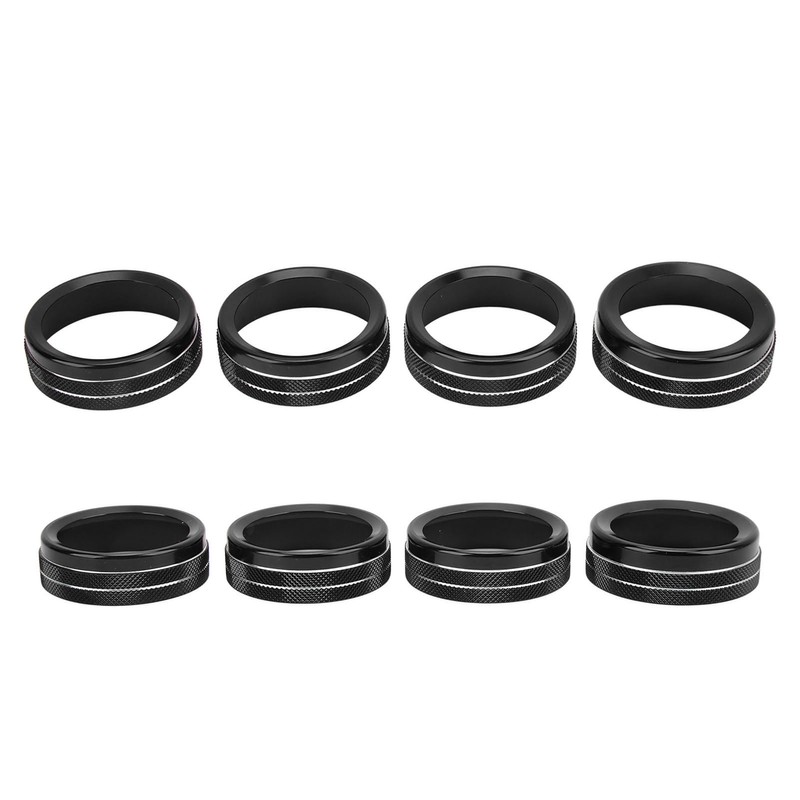 4pcs AC Switch Ring Aluminium Alloy Stylish Rustproof Center Console