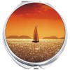 NewCharms Ocean Sail Orange Compact with Mirrors - Perfect Pocket