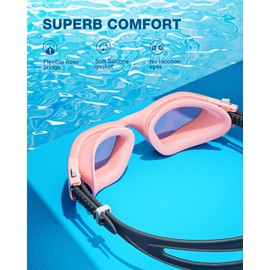 ZIONOR Swimming Goggles, G1 SE Clear Lens Swim Goggles Anti-fog for Adult Men Women