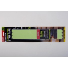 Handy Hardware Glow in the Dark Pre-Cut Strips Non-Slip Grip Tape, 300 x 18 mm (Pack of 9)