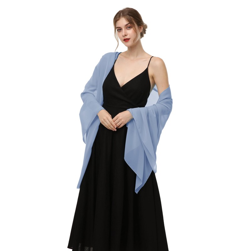 Chales y envolturas de gasa para vestidos de noche para