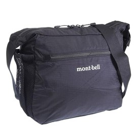 Montbell 1123969 Men's Women's Shoulder Bag, Nylon, Pocketable, Light Shoulder Bag, S, Black (BK)