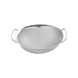 1PC Stainless Steel Filter with Handle Flour Sieve Frying Filter Rice Washing Sieve Strainer Fruit Vegetable Basket Drainer 8inch Multi-used Kitchen Mesh Net Strainer