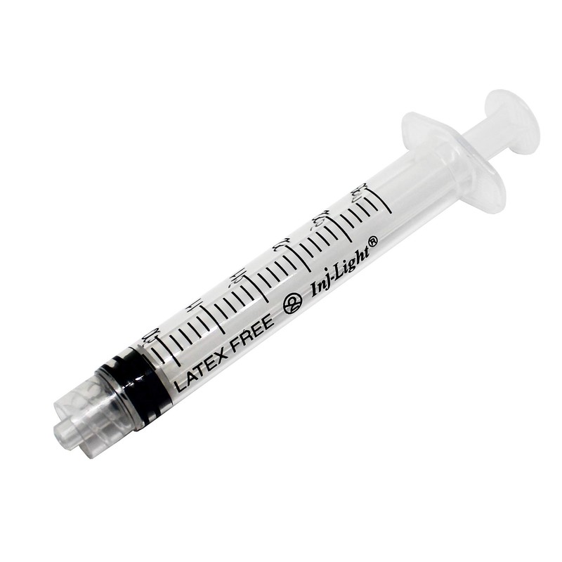 Sterile Rays 3ml Syringes Luer Lock Box (100)