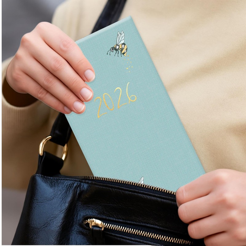 2026 Slim Week to View Diary - Pale Blue Hardcover