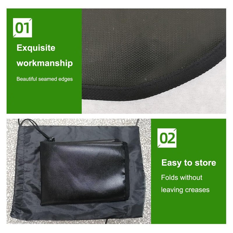 CHSEEO Fireplace Mat, 98x63CM, Fireproof, Dirtproof, Waterproof, Multipurpose, 3-Layer Fire