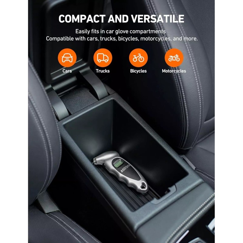 AstroAI Tire Pressure Gauge Digital 0-150PSI, 4 Units for Car