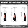 BOVIEER Windshield Urethane Scraper Tool Kit, Car Glass Bottom Glue