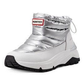 Hunter Women's Anne Ankle Boot, Silver, 7