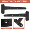 4 Pack Heavy Duty T Gate Hinges, 12inch Strap Gate