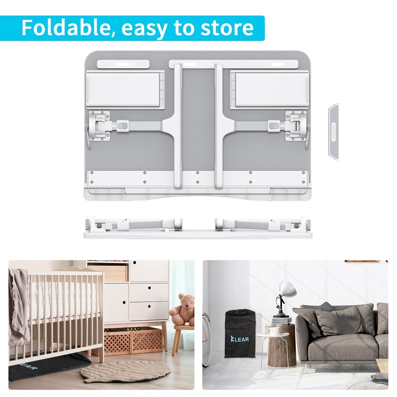 KLEAR Foldable Laptop Bed Tray Desk with Extral Drawstring Bag,