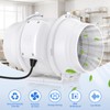 Tesansi 6 Inch Inline Duct Fan with EC Motor -