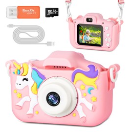 BNEHHOV Children's Camera 2.0 Inch Screen 1080P Children's Camera with 32GB SD Card Selfie Digital Camera Children for Years Boys and Girls for Christmas Toy