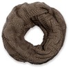 StyleBreaker 01018155 Unisex Knitted Loop Scarf with Grid and Rib