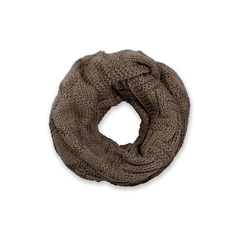 StyleBreaker 01018155 Unisex Knitted Loop Scarf with Grid and Rib