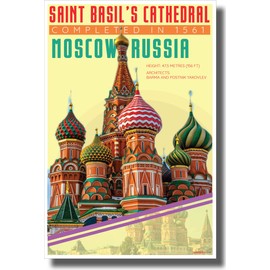PosterEnvy St. Basil's Cathedral - Infographic - Classroom History Landmark Poster