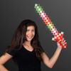 FlashingBlinkyLights Light Up 8-Bit Green & Red Christmas Sword Pixel