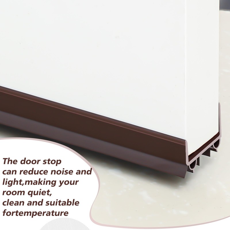 Lineshading 2 Sets Door Sweep Plastic PVC 1 3/4" x