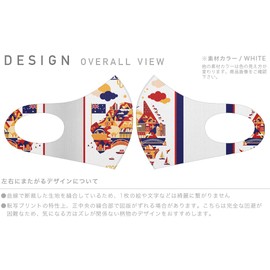 [igsticker] デザイン マスク ２枚セット ポリエステル 洗える 布マスク 男女兼用 014132 オーストラリア 風景