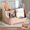 5-Section Office Desk Organizer for Stationery - Large Capacity Desktop