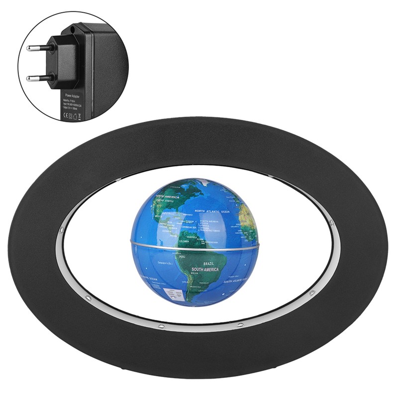 Electronic Magnetic Levitation Floating Globe with LED Light Home Office