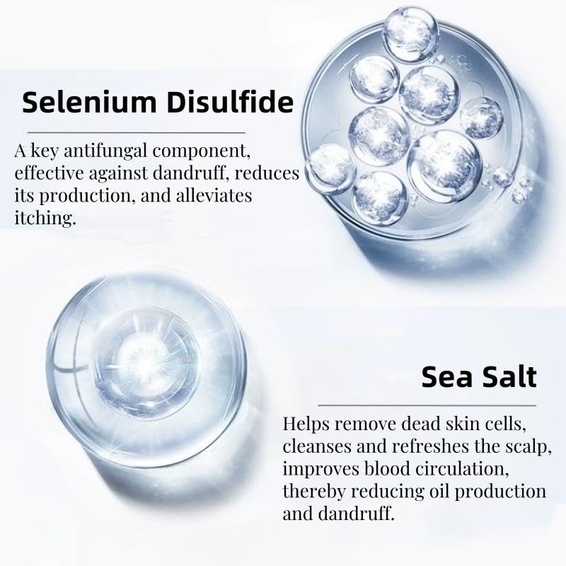 Lmuwecno Lmuwecno Selenium Hair Care Shampoo Oil Control Refreshing Anti-Dandruff