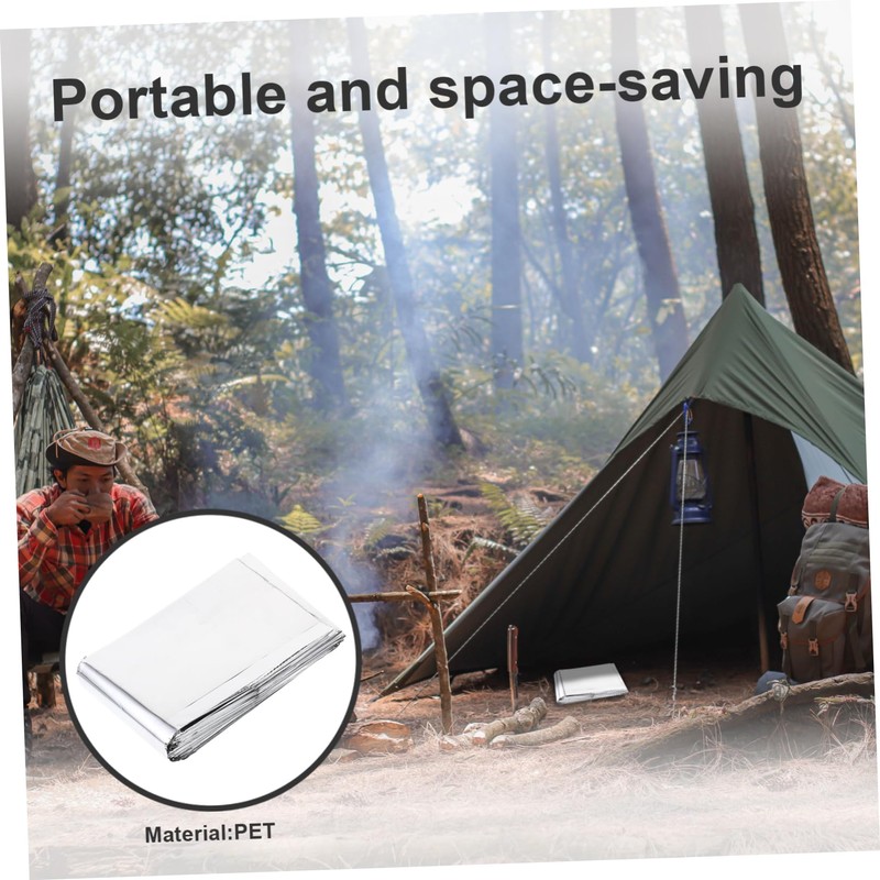 Mipcase Waterproof Foil Blanket 210x130cm Thermal Reflective Emergency Survival Aid