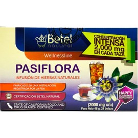 Betel Natural Premium Pasiflora (Passion Flower) Tea by Betel Natural - 24 Tea Bags