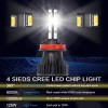 SHENKENUO 4 Sides H11 LED Headlight High or Low Beam