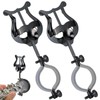 Clarinet lyre,2 Pack Black Clarinet Lyre Holder for Marching Band,6.02Inch