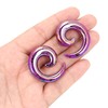 YOFANST Acrylic Ear Stretching Kit Spiral Tapers Gauges Expander 14G-00G