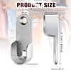 10 Pieces Zinc Alloy Oval Wardrobe Hanging Rail with 20