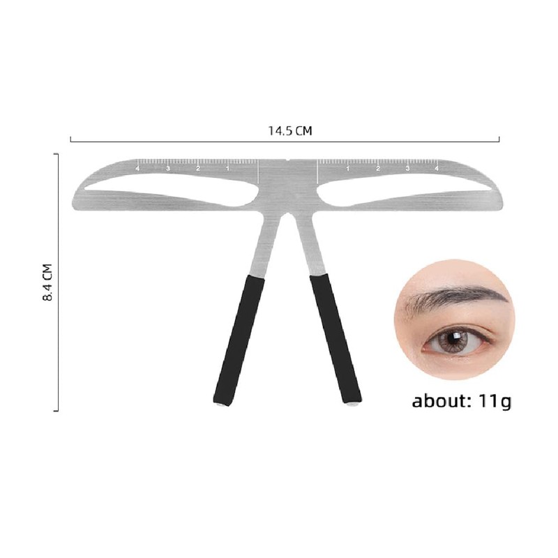 Eyebrow Stencils for Beginners, Reusable Care Shaper Ruler Eyebrow Stencil,