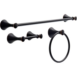 Delta Faucet Carlisle 3-Piece Bath Accessory Set, Oil Rubbed Bronze, Bathroom Accessories, CLL63-OB