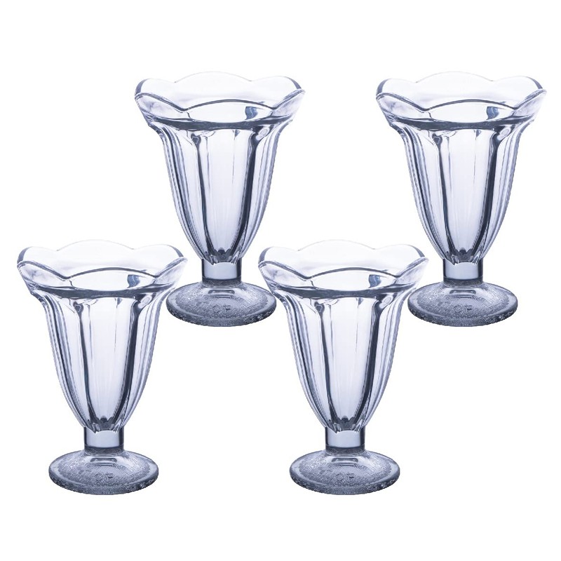 Chefcaptain Set Of 4 Extra Large 10 Oz Milkshake Glasses