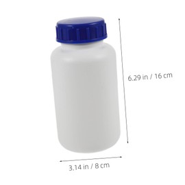 CIYODO 3Pcs Chemical Sample Bottles with Caps Thickened Containers for Safe Storage of Liquids and Chemicals for Laboratory Use