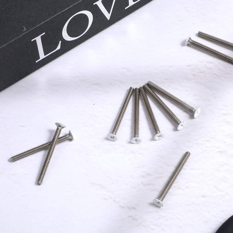 40Pcs Extra Long Outlet Screws, 6-32 x 1-1/2 Inch White